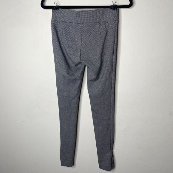 Loft Black White Gray Houndstooth Ankle Button Skinny Stretch Pant Jeggings XXS - Picture 3 of 11